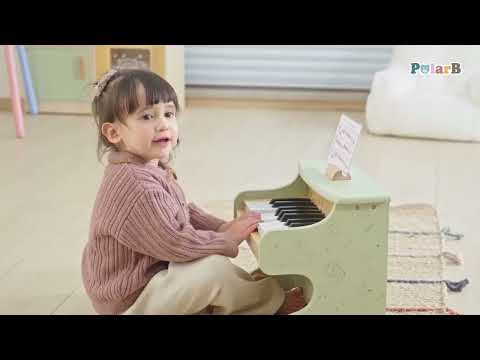 My First Wooden Piano for Kids (Green) | Educational Musical Toy with Song Book