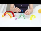 Acrylic Rainbow Stacking Blocks | Montessori Sensory Learning Toy for Kids