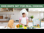 Kids Safe Knife Set for Cooking | Real Kitchen Tools for Children Ages 3–10