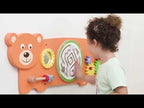 Bear Activity Wall Panel | Kids Multifunctional Learning Wall Toy 12M+