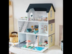 Korean Doll House with Furniture | Multi Room Wooden Pretend Play Toy for Kids