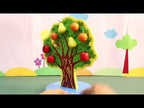 Wooden Apple Magnetic Tree Lacing Toy | Kids Montessori Brain Development Game