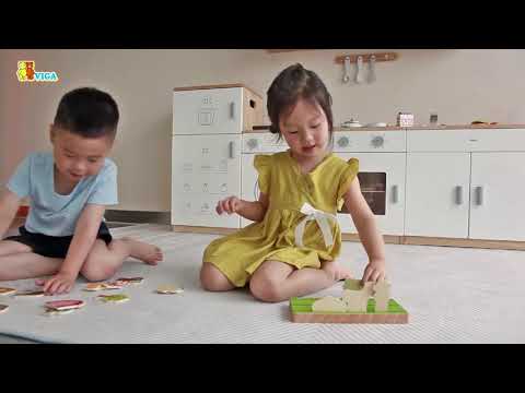 3D Spatial Learning Toy Kids | Space & Distance Montessori Wooden Blocks Set