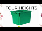 Heavy Duty Storage Bin | Kids Classroom Plastic Storage Organizer Box