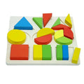 Shape Sorting Board 2D | Kids Wooden Montessori Color Shape Learning Toy
