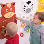 Horse Activity Wall Panel | Montessori Sensory Wall Toy for Kids