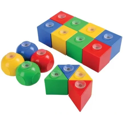 Stick Together Blocks 42 Pcs | Suction Cup Building STEM Toy for Kids