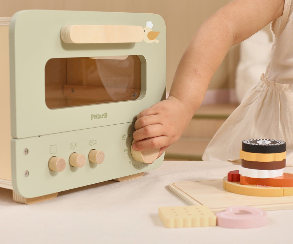 Sweet & Savory Oven Set Kids Kitchen Toy | Pretend Play Pizza Baking Set