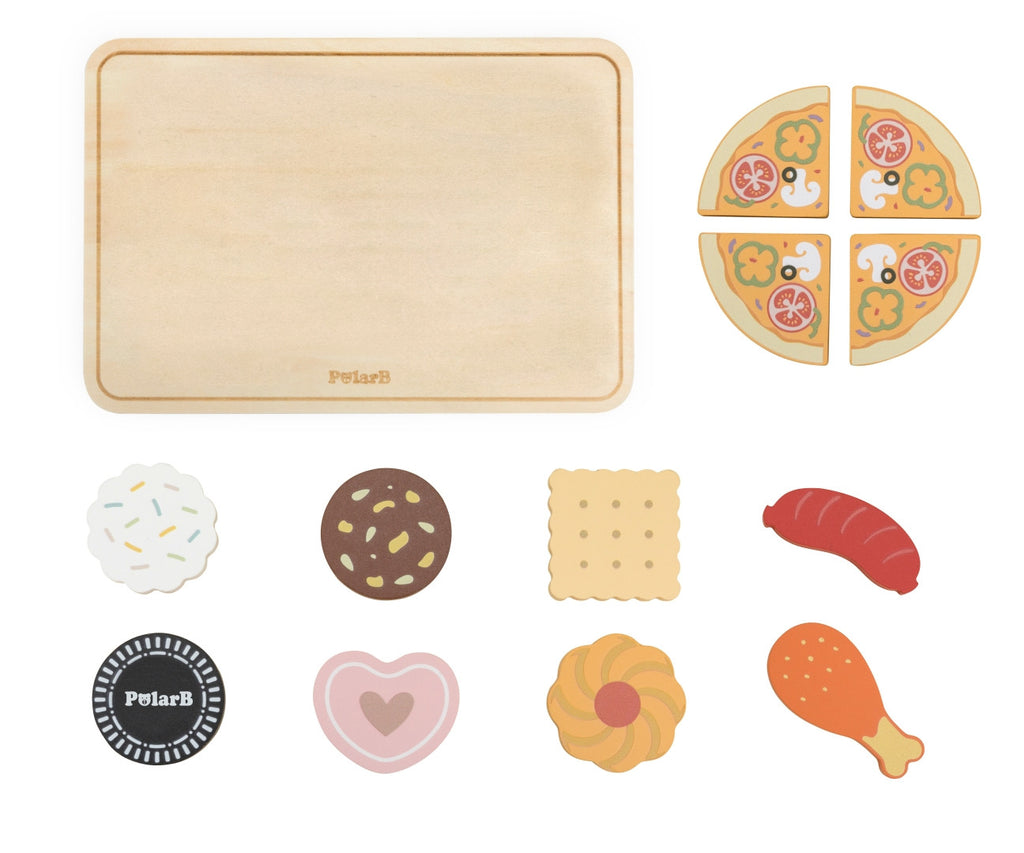 Sweet & Savory Oven Set Kids Kitchen Toy | Pretend Play Pizza Baking Set