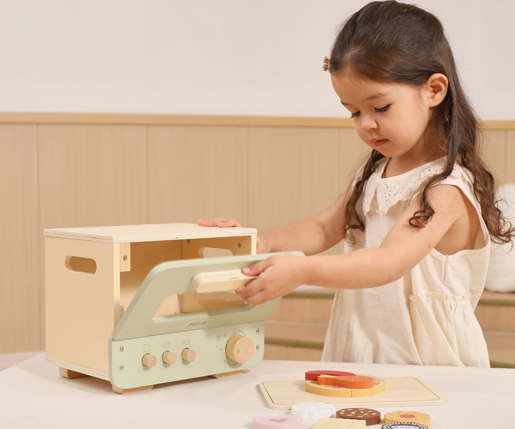 Sweet & Savory Oven Set Kids Kitchen Toy | Pretend Play Pizza Baking Set