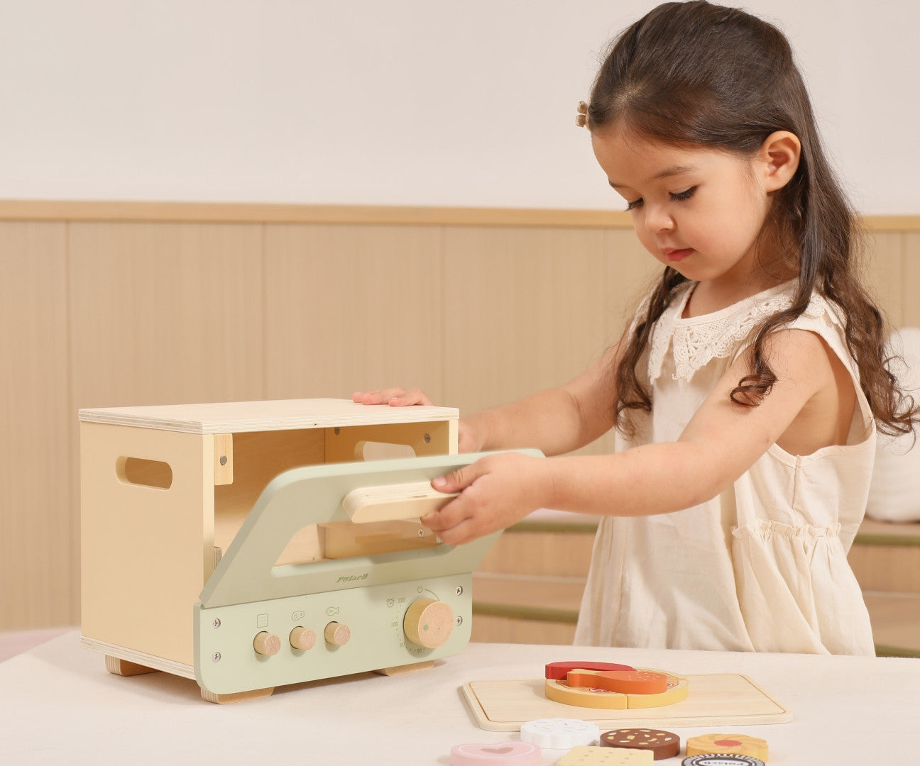 Sweet & Savory Oven Set Kids Kitchen Toy | Pretend Play Pizza Baking Set