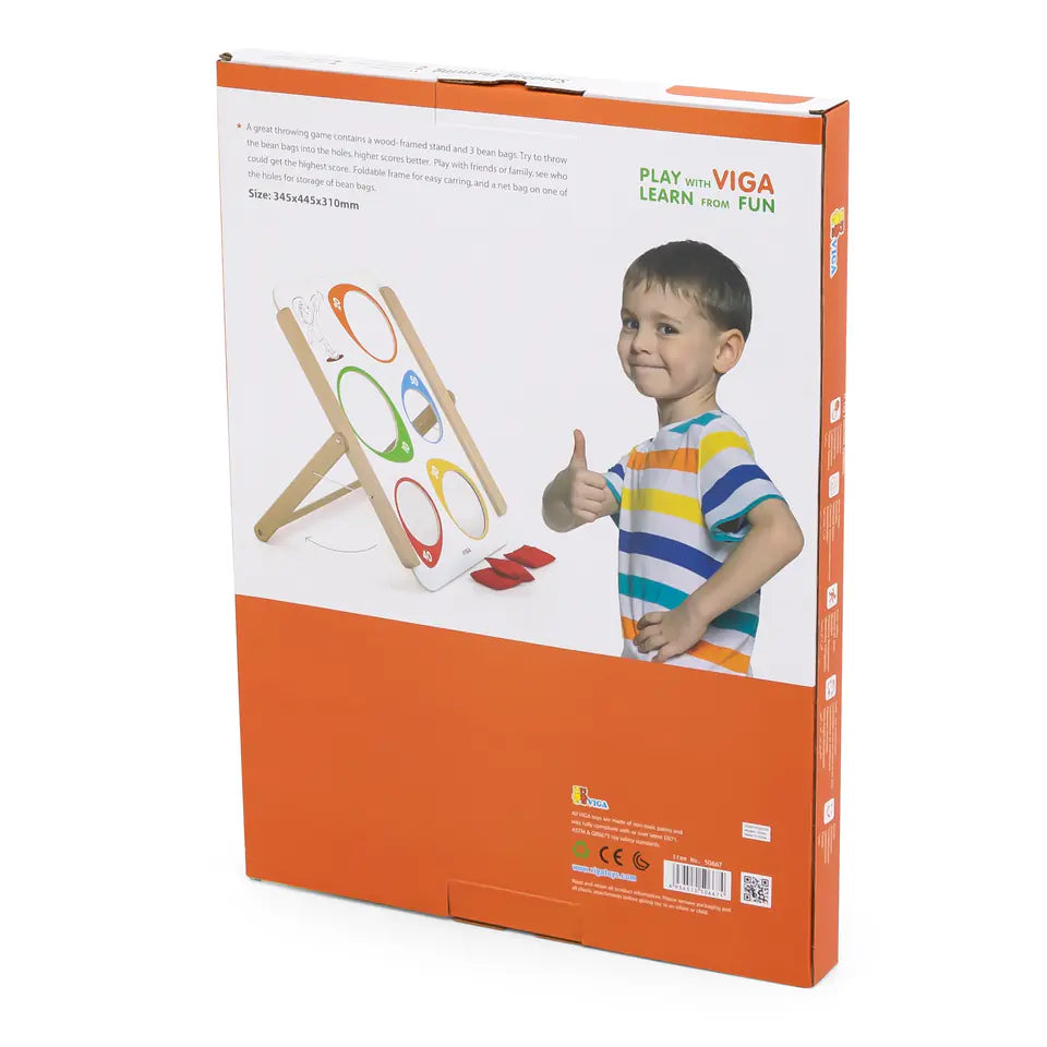 Wooden Throwing Sandbags Target Game | Bean Bag Toss Educational Toy for Kids