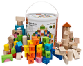 Wooden Alphabet & Number Blocks 100 PCS | Educational Building Toy for Kids