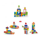 Wooden Alphabet & Number Blocks 100 PCS | Educational Building Toy for Kids