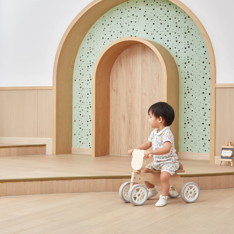 Wooden Balance Bike for Toddlers | Montessori Ride-On Toy - Toddler Balance Bike 18M+