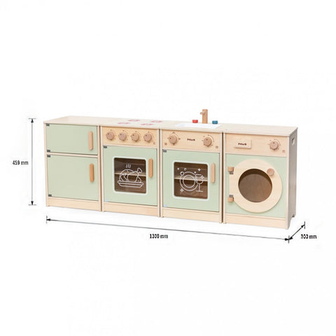 Toddler  Wooden Play kitchen Set