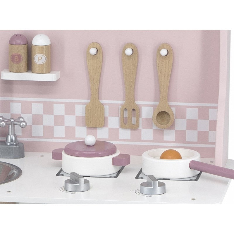 Pretty Mink Wooden Kitchen Set | Montessori Pretend Play Kitchen Toy for Kids