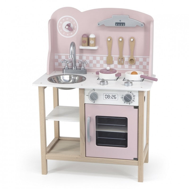 Pretty Mink Wooden Kitchen Set | Montessori Pretend Play Kitchen Toy for Kids