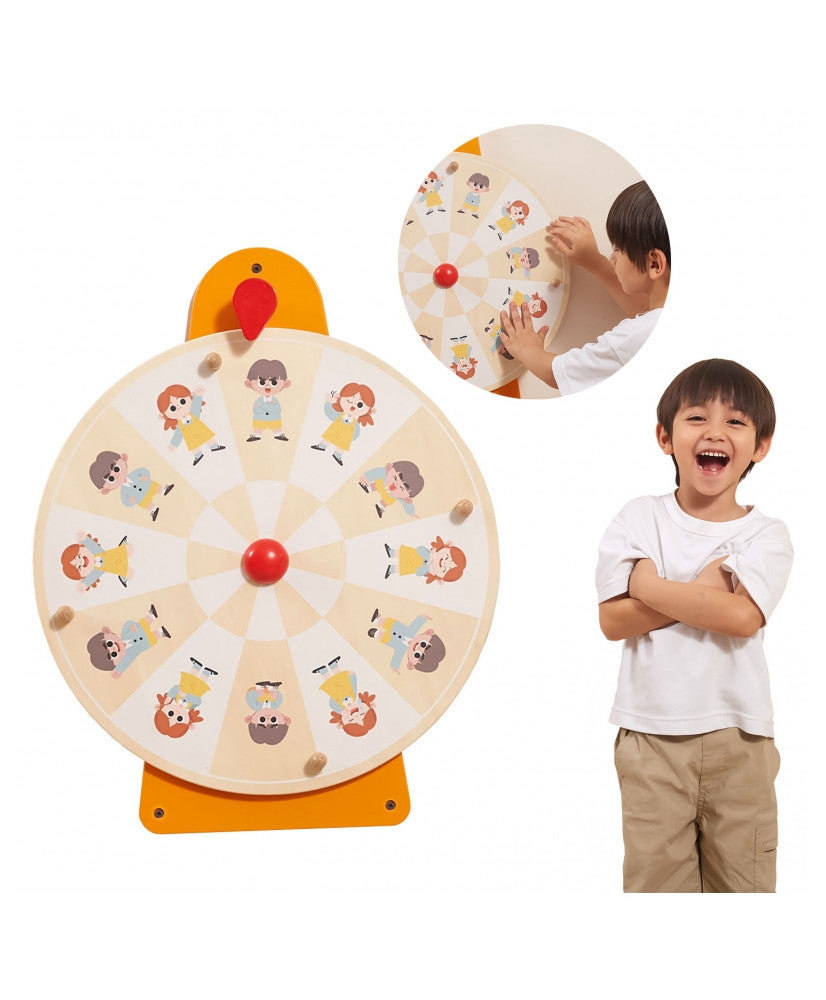 Wooden Wall Movement & Facial Expressions | Montessori Emotion Learning Toy 18M+