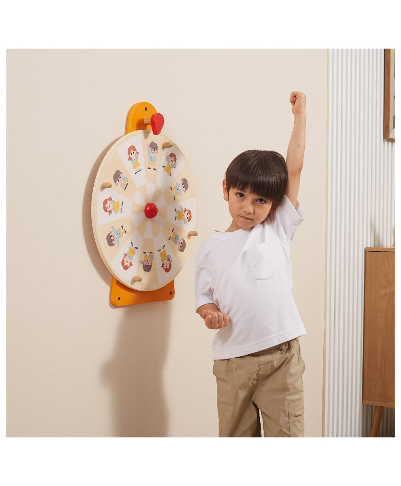 Wooden Wall Movement & Facial Expressions | Montessori Emotion Learning Toy 18M+