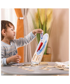 Learning Clock Digital & Analog | Wooden Montessori Time Teaching Toy for Kids 3+