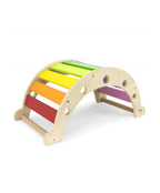 Rainbow Rocker Chair for Kids | Wooden Montessori Balance Rocker Toy