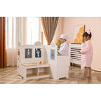 Medical Center Pretend Play Set | Wooden Doctor Hospital Toy for Kids