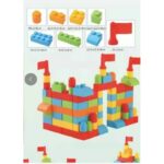Mega Building Blocks 83 Pcs | Kids First Builders Large Construction Toy Set
