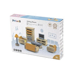 Doll House Sitting Room Furniture Set 15pcs | Mini Living Room Playset Kids